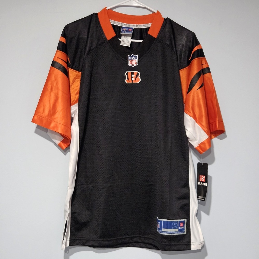 Pro Line Cincinnati Bengals Men's Blank Jersey Size Small Black Orange
